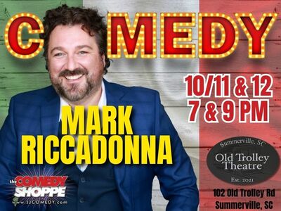 Mark Riccadonna at the Old Trolley Theatre 10/11 and 10/12